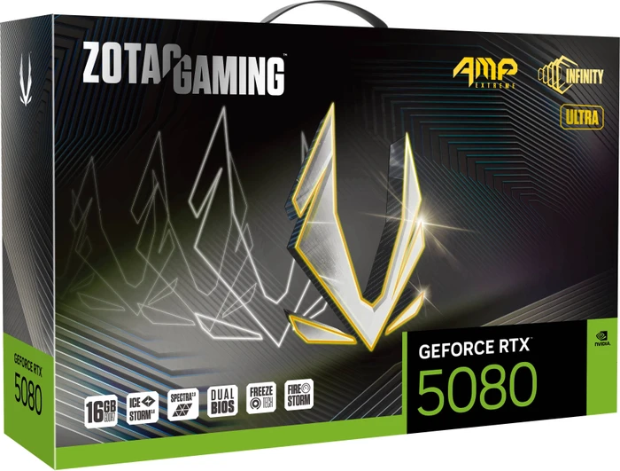 Zotac Gaming GeForce RTX 5080 AMP Extreme INFINITY ULTRA, 16GB GDDR7, HDMI, 3x DP