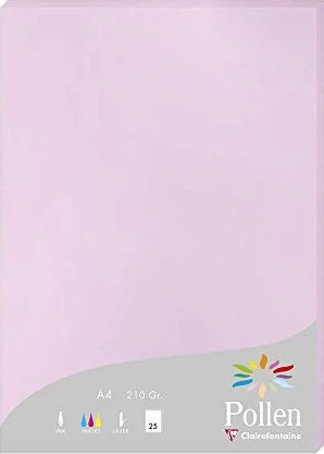 Clairefontaine Pollen Universalpapier lila, A4, 210g/m², 25 Blatt