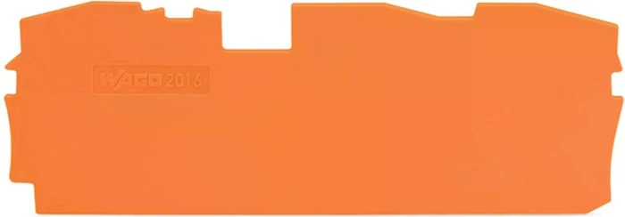 Wago Abschluss- und Zwischenplatte; 1 mm dick; orange