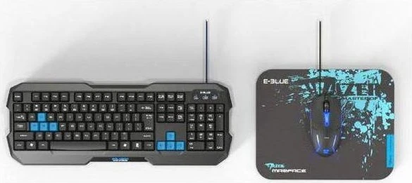 E-Blue Polygon Gaming Keyboard, schwarz, USB, UK