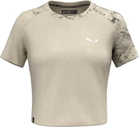 Salewa Lavaredo Hemp Crop Funktionsshirt kurzarm oatmeal (Damen)