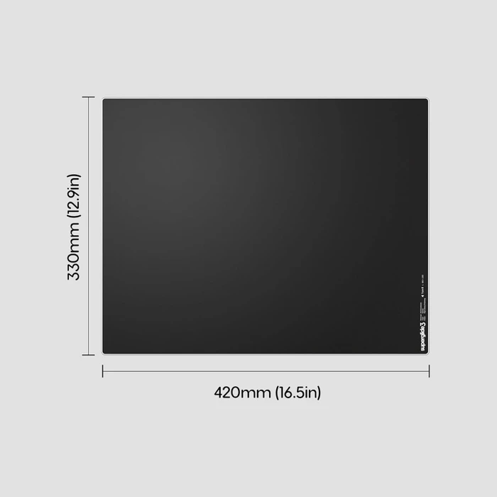 Pulsar Gaming Gears Superglide Glass Mousepad V3 Type-S Size L, 420x330mm, schwarz