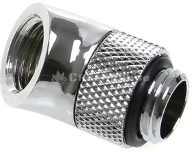 Bitspower Winkel G1/4" auf G1/4" 45° drehbar glänzend silber