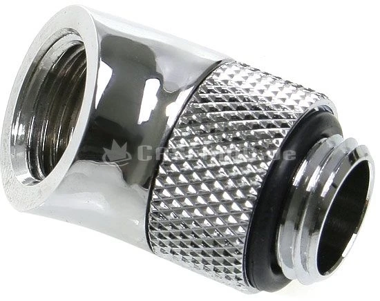 Bitspower Winkel G1/4" auf G1/4" 45° drehbar glänzend silber