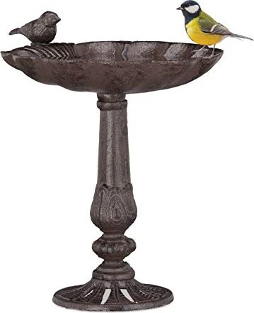 Relaxdays Vogeltränke Gusseisen