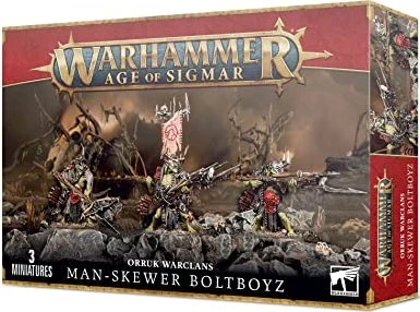 Games Workshop Warhammer Age of Sigmar - Orruk Warclans - Man-Skewer Boltboyz