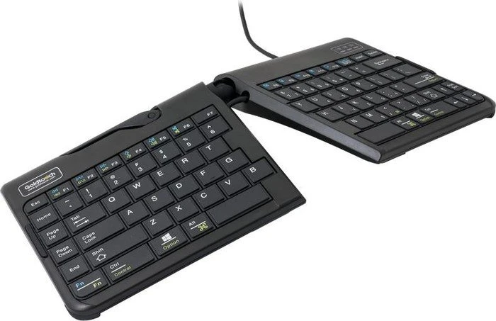 R-Go Goldtouch Travel GO2 QWERTZ schwarz, USB, DE