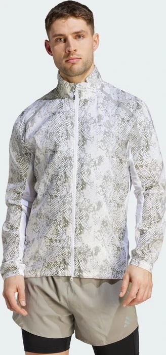 adidas Allover Print Marathon Jacke white/focus olive (Herren)