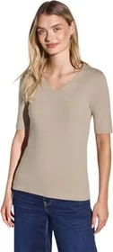 Street One Basic Palmira T-Shirt kurzarm coastal beige (Damen)