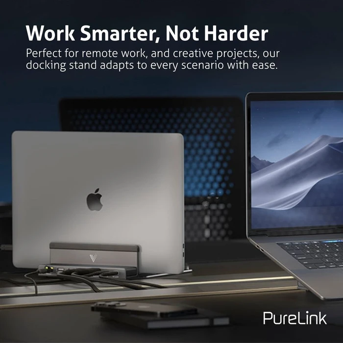 PureLink Vuelogic 7-in-1-USB-C-Docking-Ständer, USB-C 3.1 [Buchse]
