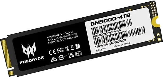Acer Predator GM9000 SSD 2TB, M.2 2280 / M-Key / PCIe 5.0 x4