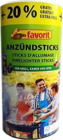 Favorit Grill-/Kaminanzünder-Sticks, 120 Stück