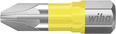 Wiha 7012-Y902 Y Pozidriv Bit 1/4", PZ2x25mm, 5 Stück