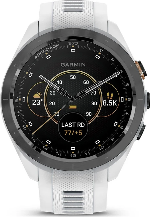 Garmin Approach S70 42mm GPS-Golfuhr black ceramic/white