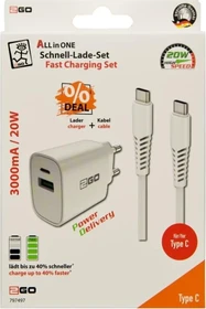 2GO Netz-Ladeset weiß