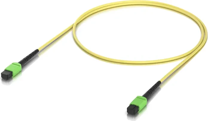 Ubiquiti UniFi MPO-12 Typ B female 100G Patchkabel, OS2, 1x MPO-APC Stecker/1x MPO-APC Stecker, 1m, gelb