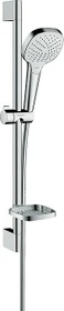 Hansgrohe Croma Select E Brauseset Vario mit Brausestange und Seifenschale 65cm