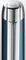 Pelikan Pura P40 petrolblau/silber, rechte Hand, mittel, Geschenkbox Vorschaubild