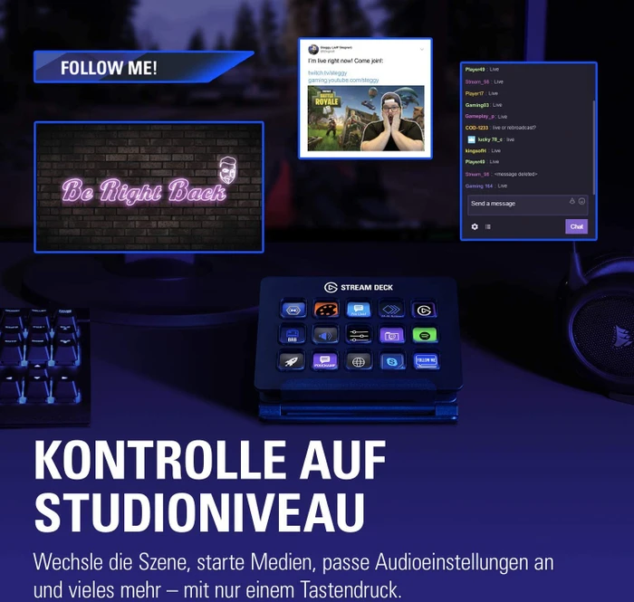 Elgato Stream Deck, schwarz, USB-A