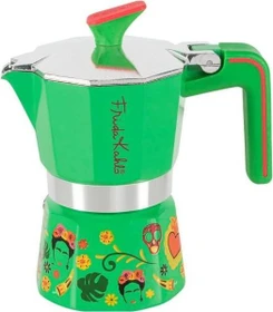 Pedrini Frida Kahlo 2 Tassen Espressokanne grün