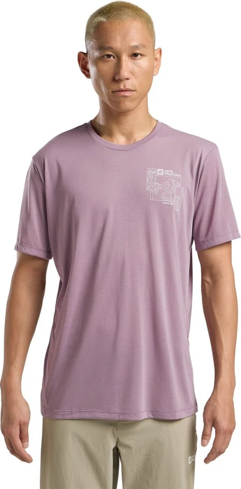 Jack Wolfskin Vonnan Graphic Funktionsshirt kurzarm explore wild blossom (Herren)