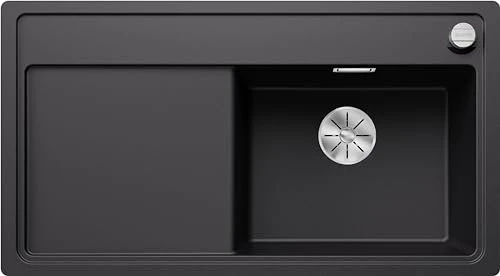 Blanco Zenar 5 S-F InFino Becken rechts mit Ablauffernbedienung schwarz