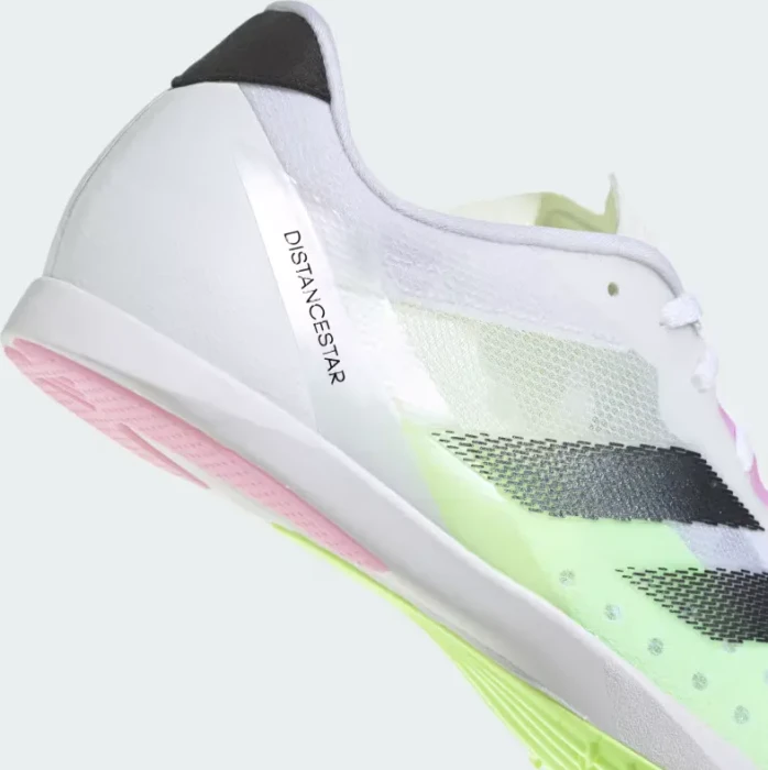 adidas Adizero Distancestar Spike cloud white/core black/green spark