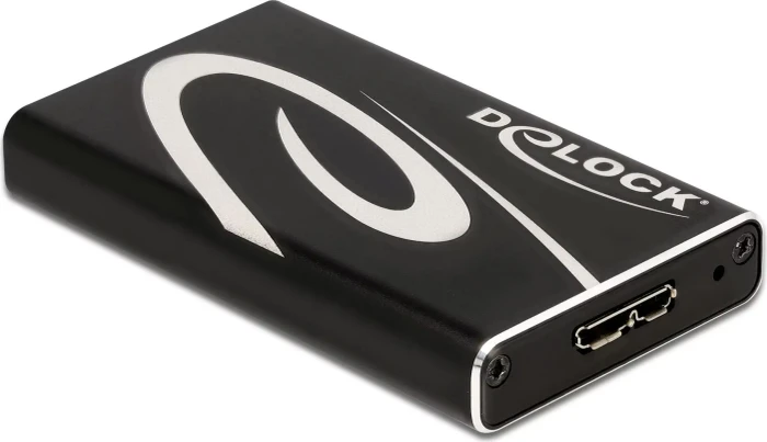 DeLOCK Externes Gehäuse für mSATA SSD, USB 3.0 Micro-B