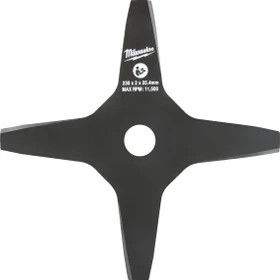 Milwaukee 4-Zahn Ersatzmesser für Motorsensenaufsatz, 2mm/45m