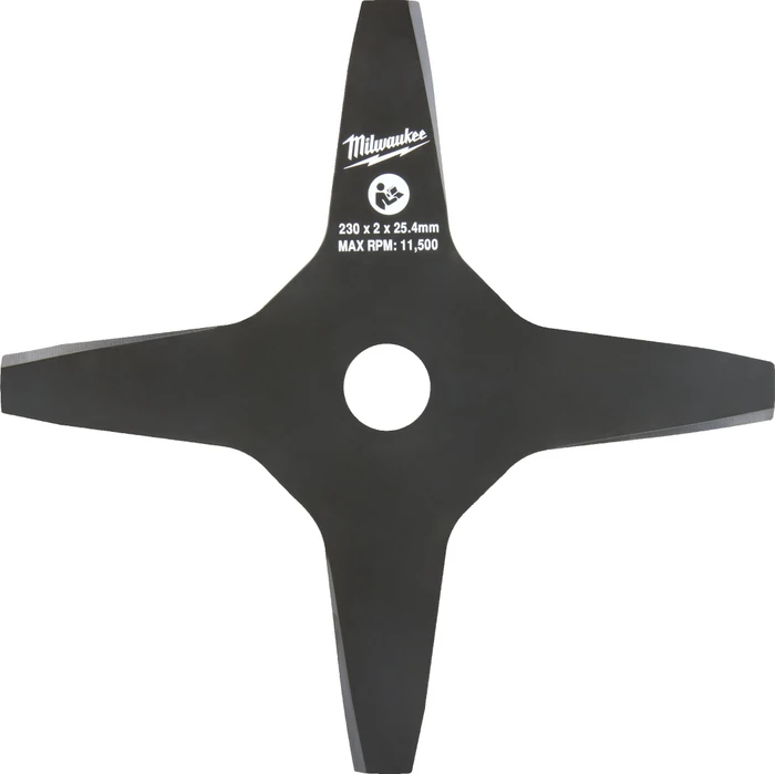 Milwaukee 4-Zahn Ersatzmesser für Motorsensenaufsatz, 2mm/45m