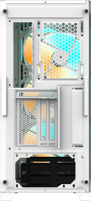 GIGABYTE C301 Glass White V2, weiß, Glasfenster