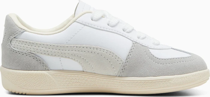 Puma Palermo Leather puma white/cool light gray/sugared almond (Junior)