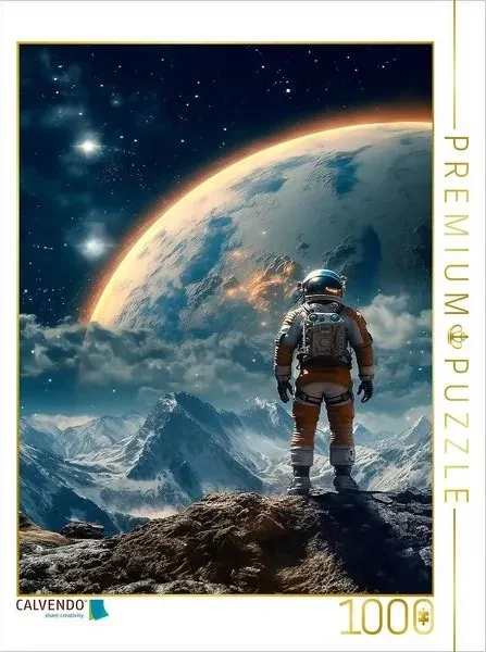 Calvendo Gipfelstürmer - Astronaut auf dem Gipfel eines fremden Berges