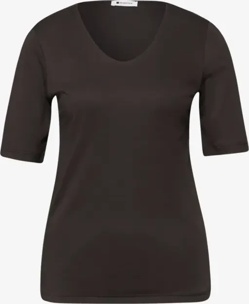 Street One Basic Palmira T-Shirt kurzarm espresso brown (Damen)