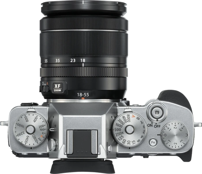 Fujifilm X-T3 silber mit Objektiv Fujinon XF 18-55mm 2.8-4.0 R LM OIS