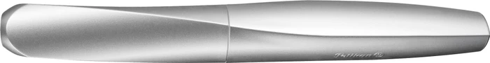 Pelikan Twist Tintenroller (Mine) silber, Rechts- und Linkshänder, Faltschachtel