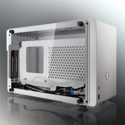 Raijintek Ophion, weiß, Glasfenster, Mini-ITX