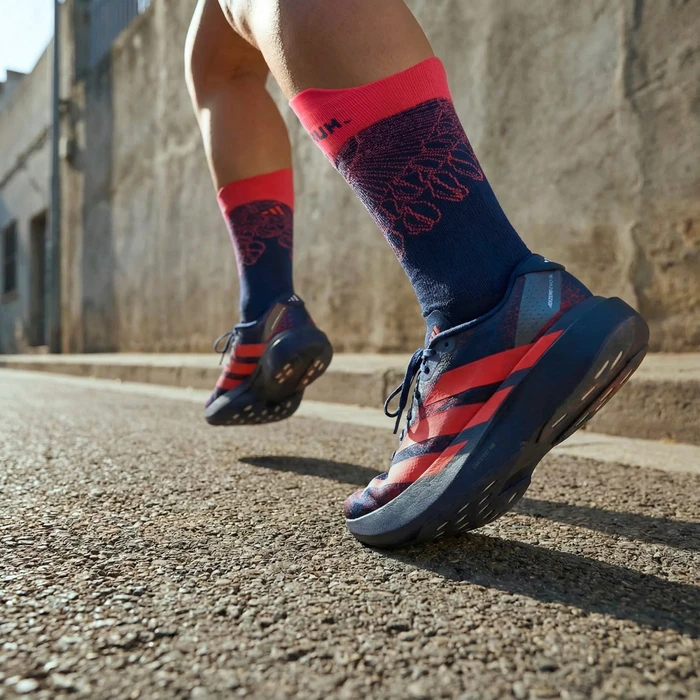 adidas Adizero Evo SL dark blue/lucid red/muted purple (Damen)