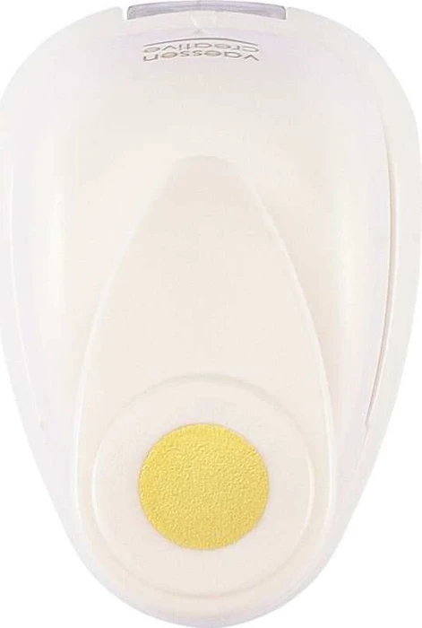 Vaessen Creative Hebel-Motivstanzer Mini, Kreis, gold/weiß, 10mm