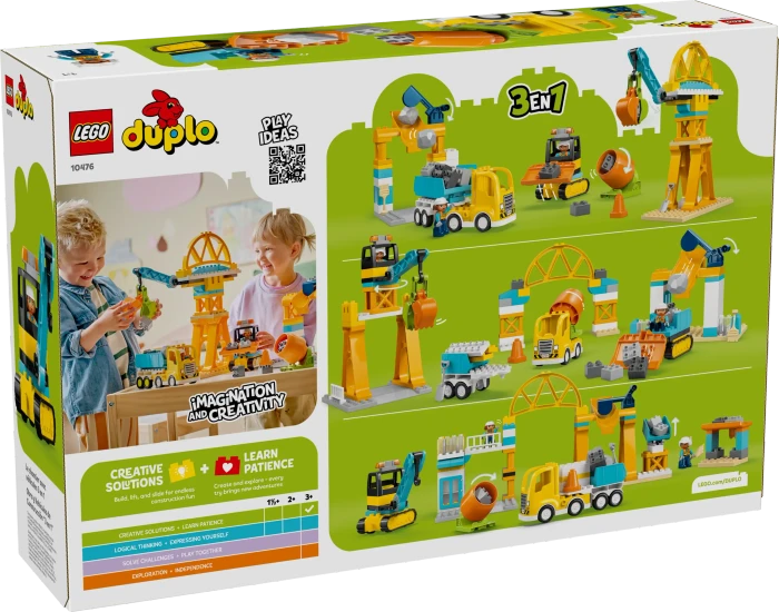 LEGO DUPLO - Baustelle mit Baufahrzeugen 3-in-1-Set