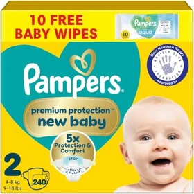 Pampers Premium Protection Gr.2 Einwegwindel, 4-8kg, 240 Stück