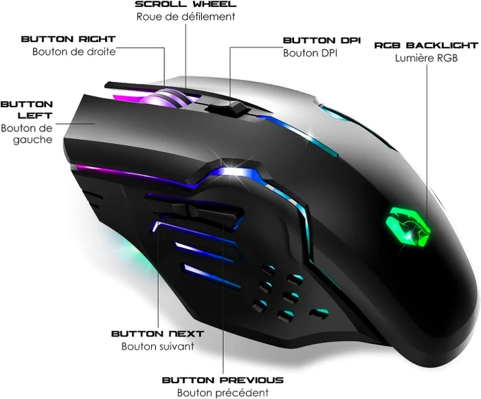 Empire Gaming RF-903 Wireless Mouse schwarz, USB