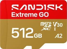SanDisk Extreme GO R240/W160 512GB, UHS-I U1, A2, Class 10