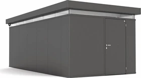 Biohort CasaNova 3x6 Gerätehaus Türanschlag rechts dunkelgrau-metallic