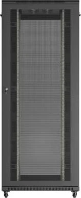 Lanberg 19" Rackschrank 42HE, freistehend, Flat Pack, Gitternetztür, IP20, RAL 9004, 1000mm tief