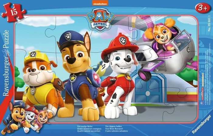 Ravensburger Puzzle Paw Patrol Vier mutige Retter