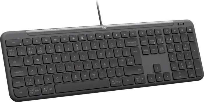 Logitech K620 Signature Slim Wired for Business, Graphite, USB, UK