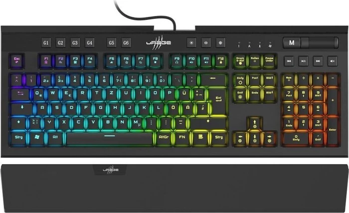 Hama uRage Exodus 900 Mechanical Gaming Keyboard, schwarz, LEDs RGB, Gaote Outemu BROWN, USB, DE