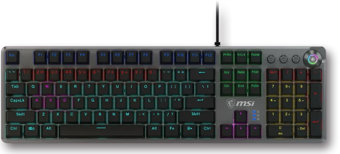 MSI FORGE GK310, LEDs RGB, hot-swap, RED Switches, USB, DE