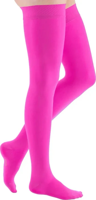 Medi Mediven Elegance CCL1 AG Flächenhaftband Größe V Kompressionsstrümpfe medi magenta